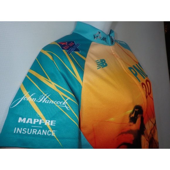 New Balance Pan Mass Challenge Cycling Jersey Women XL Full Zip 2016 - Picture 3 of 8